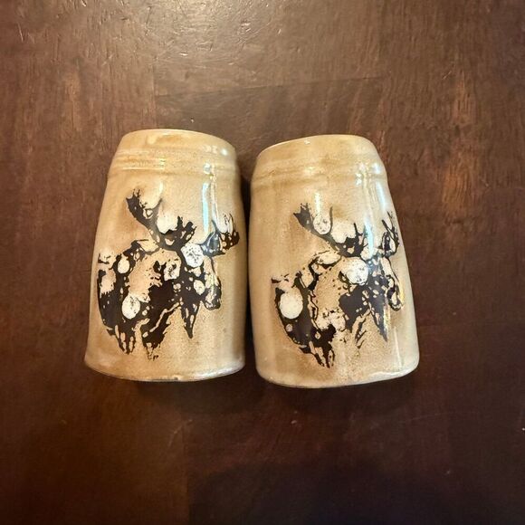Other - Moose Stoneware Salt & Pepper Shakers | Rustic Cabin Lodge Decor